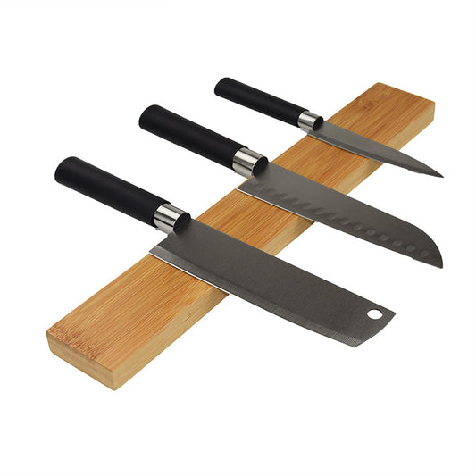 Bamboo Magnetic Knife Rack