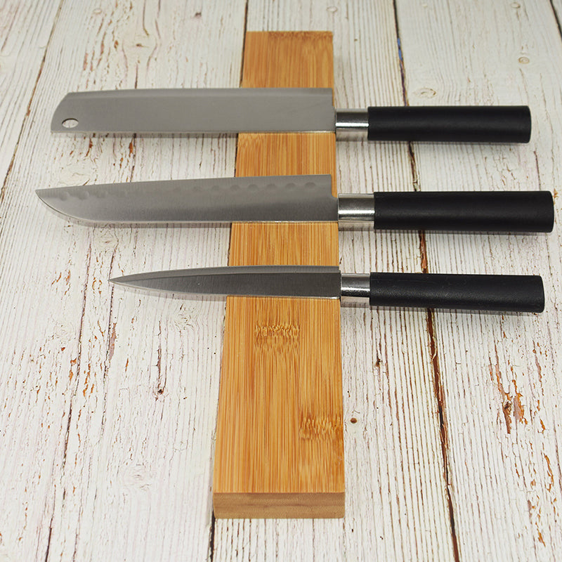 Bamboo Magnetic Knife Rack