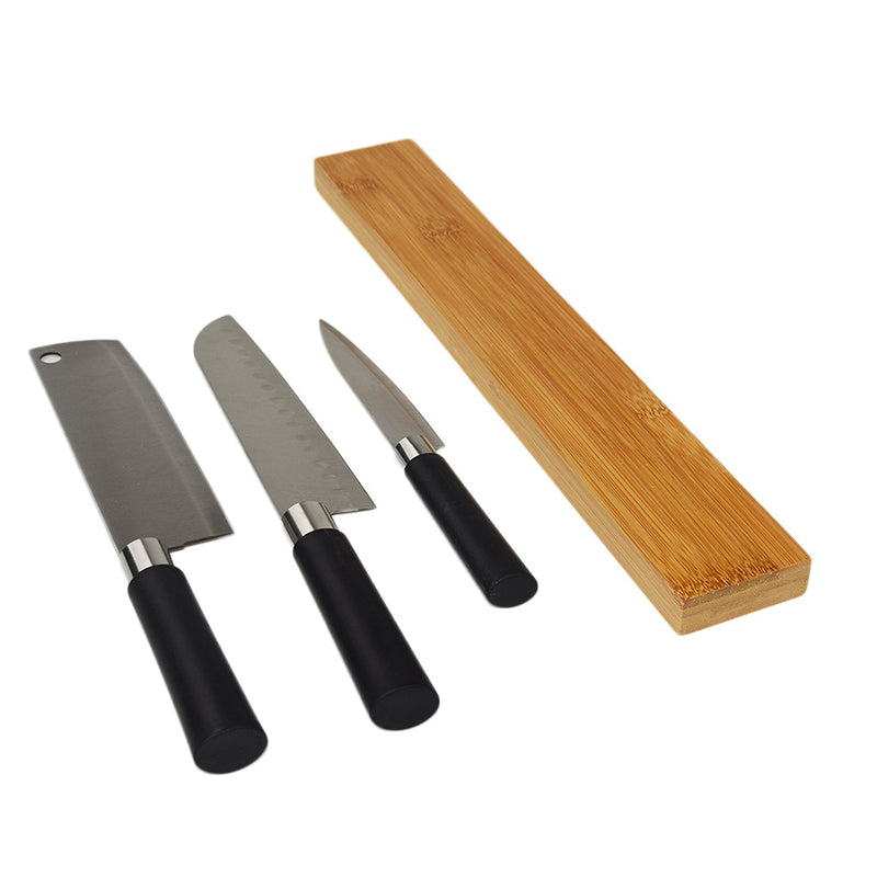 Bamboo Magnetic Knife Rack