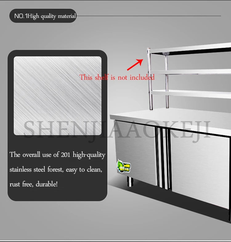 Double temperature under counter freezer